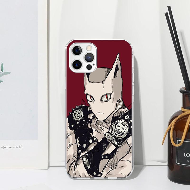 

JoJo Kira Yoshikage Killer Queen Phone Case For Iphone 17 Air 16 15 Plus 16E 14 Pro Max 13 Mini 12 11 7 8 SE Fundas Soft Back Co iPhone 13 Mini