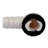Drain Hose Connector Elbow 15mm/0.59in with Rubber Ring No Leaking Easy to Install for Air Conditioner External Unit