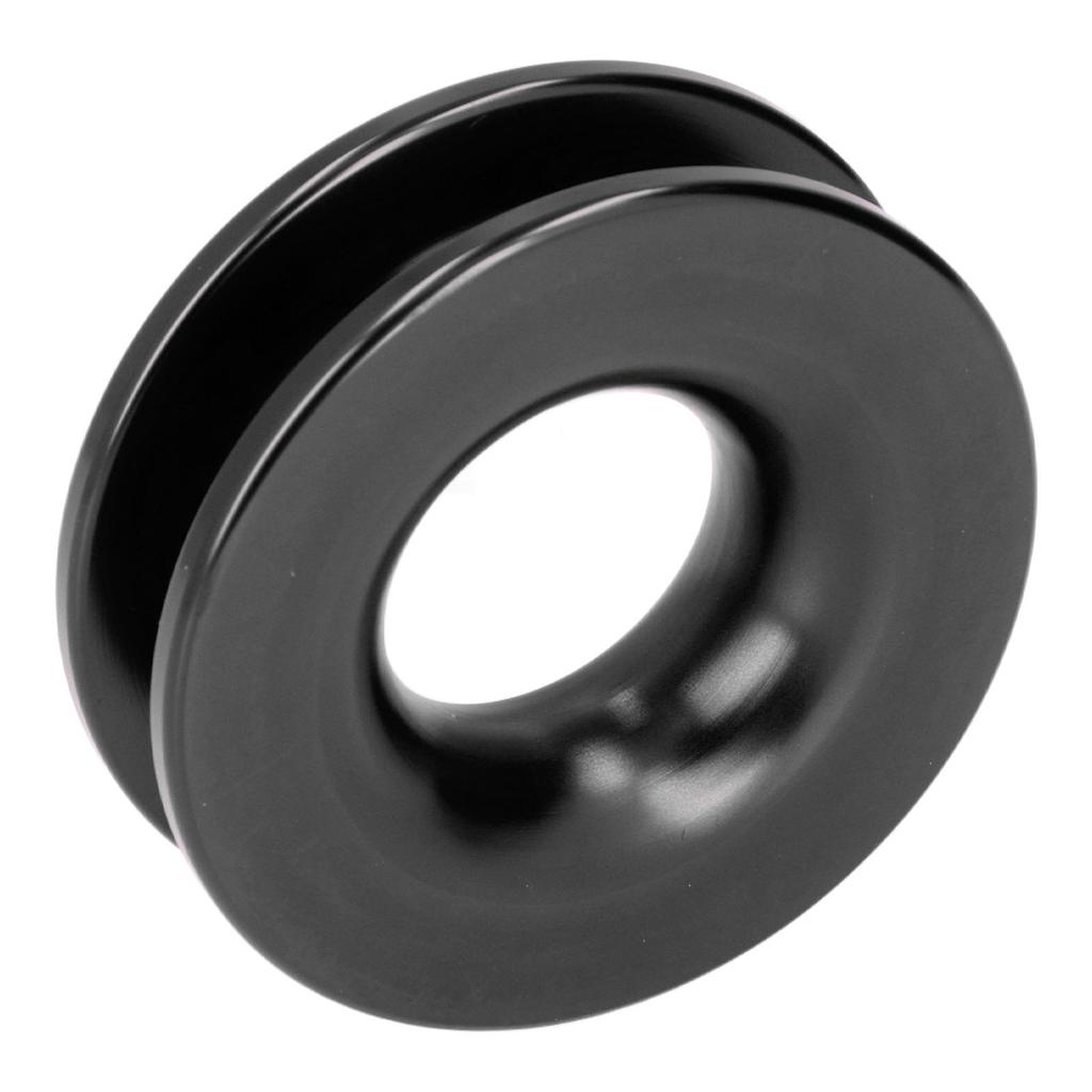 Bergering Winde Umlenkrolle Aluminiumlegierung für ATV UTV LKW Marine Boot Schäkel Schwarz