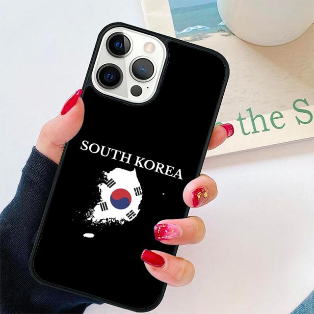 South Korea Flag Phone Case Cover For iPhone 17 Air 15 16 14 13 12 Pro Max 11 Pro Max Plus Coque Shell