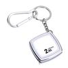 Mini Tape Measure with Keychain Steel Retractable Tape Portable Measuring Tape 2 Meters