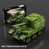 Non-Toxic 2436Pcs Green Tank Buildicng Blocks Toys Model Large-Sized Tank Assemble Bricks Toy Sets For Kid Ornament Gifts