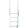 4 Step Dock Ladder Silver 58 x 77 x 166 cm Aluminum