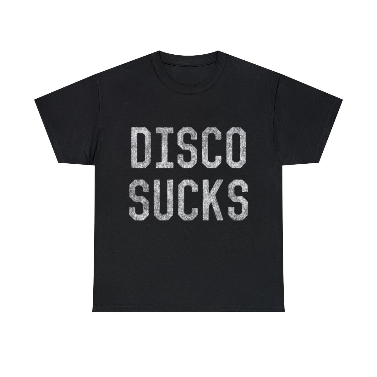 Retro Disco Sucks Graphic Tee Shirt, S-5XL 4XL
