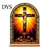 Exquisite Acrylic Table Centerpiece Catholic Statue Ornament, Tabletop Centerpiece, Freestanding Christian Unique Office Desk Accessories Religious