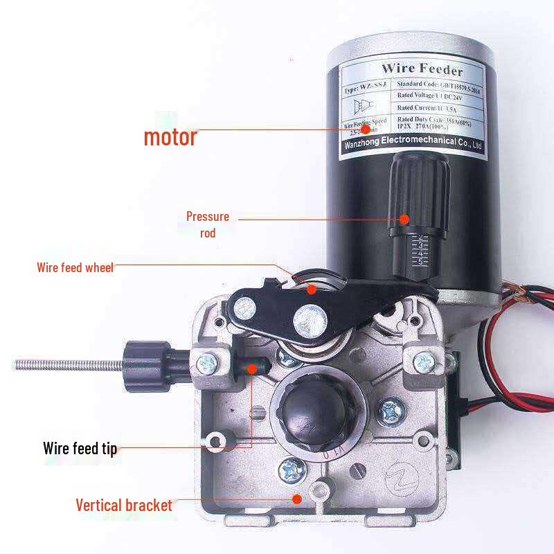 MIG Welding Wire Feeder Kit: Bracket, Damping Shaft, Handle, Gun Holder, Aviation Plug, Socket, Motor Control Box