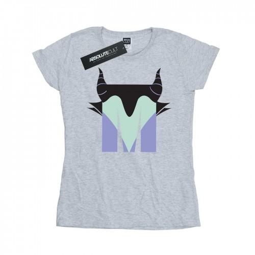 

Disney Womens/Ladies Alphabet M Is For Maleficent Cotton T-Shirt білий