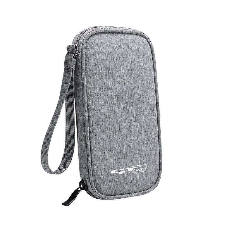 Portable Car Travel Storage Bag Keys Earphone Card Pouch Auto Interiors For Kia KN GT-Line Sportage Ceed Rio Picanto Sorento tkjzm00