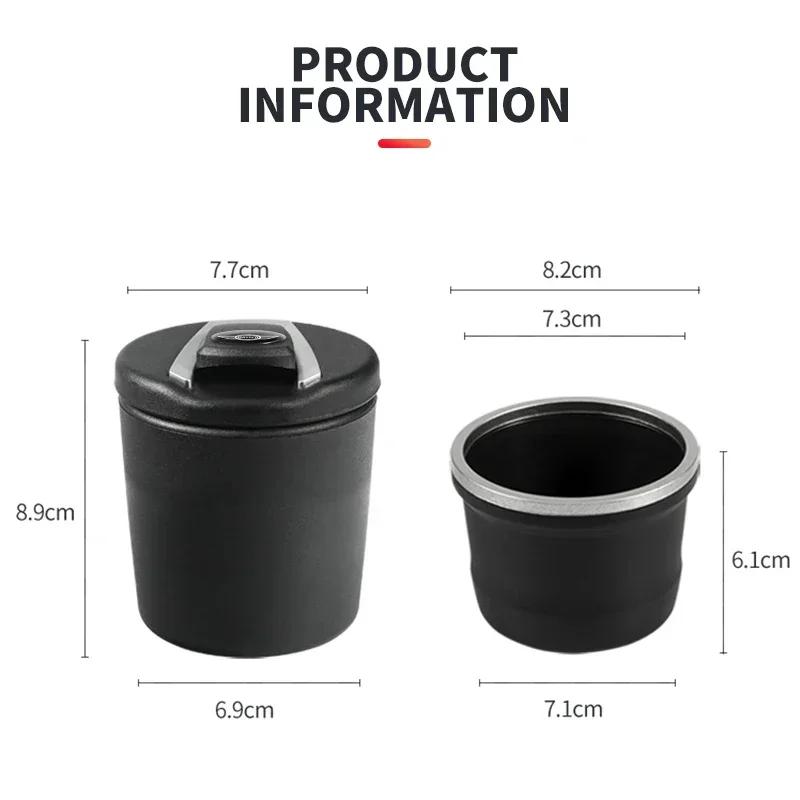 CCN1 X4 X5 X6 For BMW Fashion Car Ashtray LED Portable One Touch Open Automatic Indicator For BMW X1 X2 X3 X5 X4 X6 X7 G30 G20 G32 G1