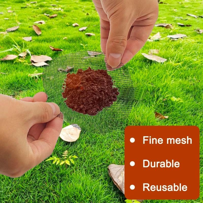 50 Piece Pot Hole Screen Mat, Round Drainage Hole Screen To Prevent Soil Loss, Plant Drainage Screen Gasket, Gardening Supplies