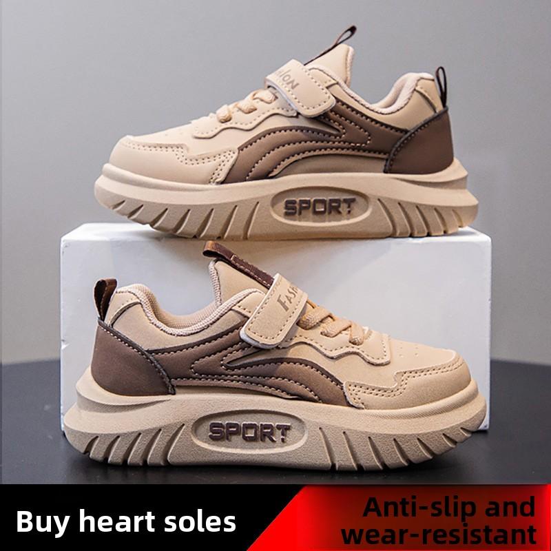 

New Versatile Soft Girls Sneakers Color Matching Pink Cool Hook & Loop Boys Sport Shoes Kids Shoes Spring Autumn Children 26