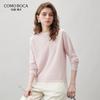 Commomboka Women's Lace Collar Wool Knit Sweater