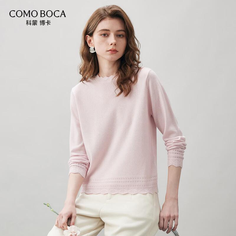 Commomboka Women's Lace Collar Wool Knit Sweater