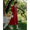 Demana Summer Linen Blend Round Neck Dress