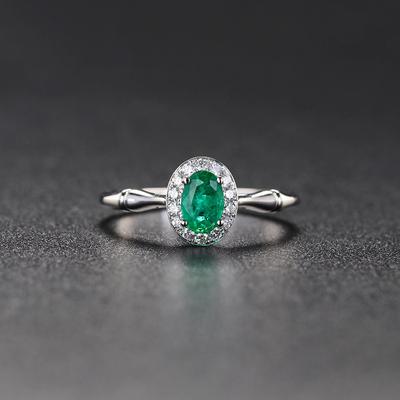Cincin Tahan Batu Permata Hijau Untuk Wanita Asli 925 Perak Murni Mode Cincin Batu Kelahiran Mei Hadiah Romantis Perhiasan Bagus