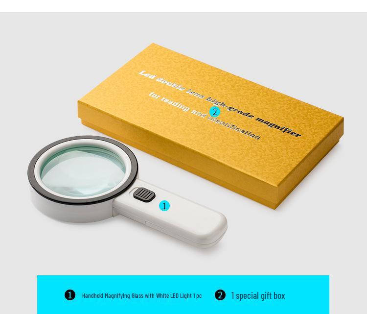 HD 12 LED Förstoringsglas med Hög Förstoring och Optisk Klarhet för Äldre & Barn 2288-85