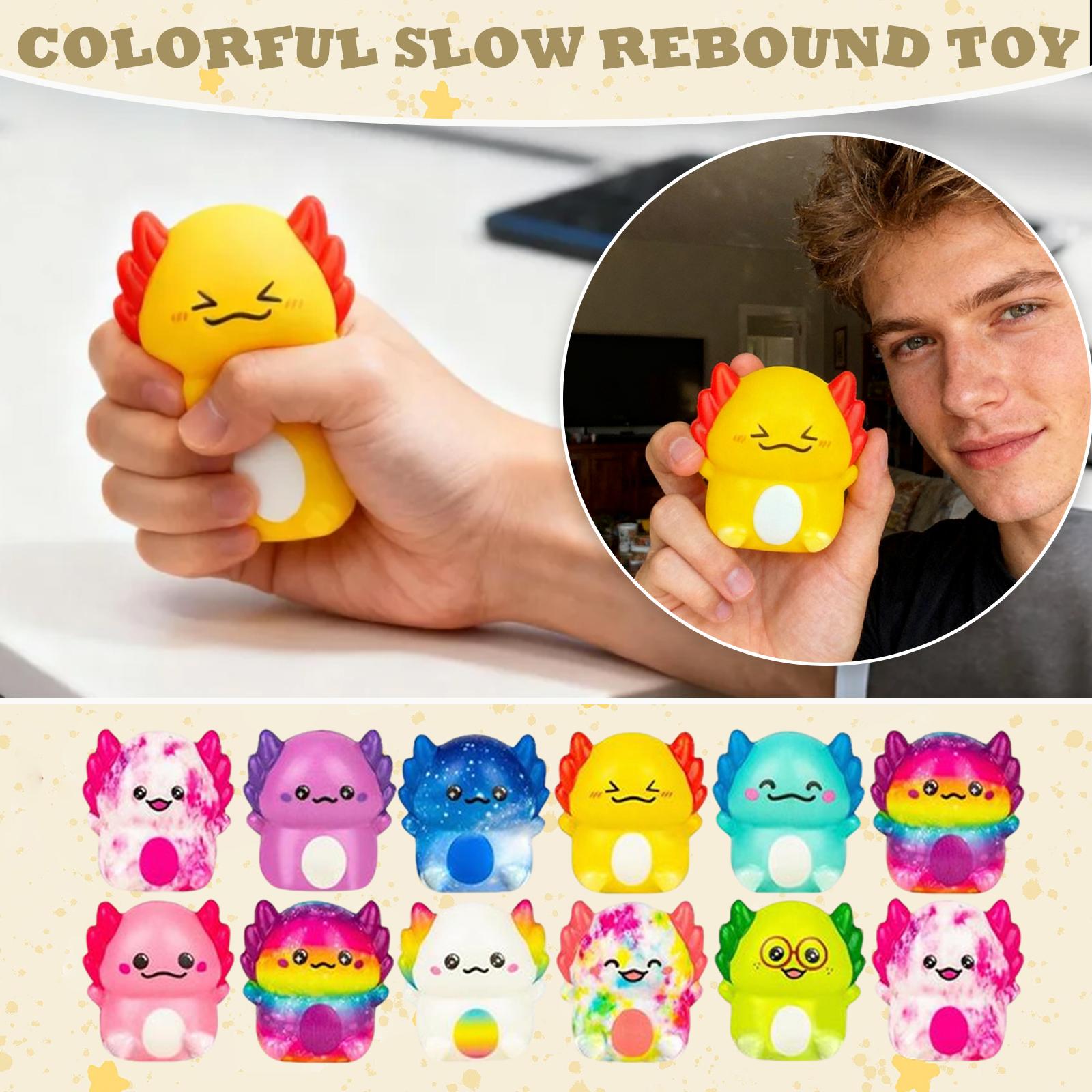 

12 Random Salamander Slow ReboundSqueeze Decompression Toys One Size белый