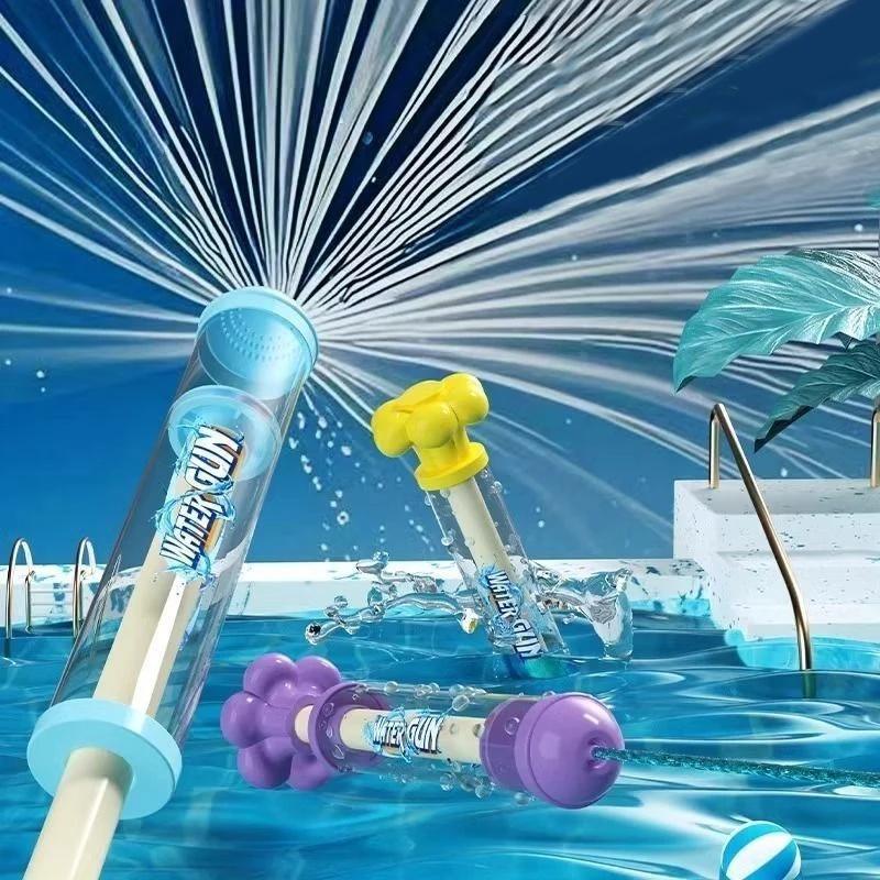 Non-Toxic Spray Water Pull-Back Water Gun Outdoor Splash Games For Pool Lawn Activities Kids Summer Interactive Water Spray Pool Toys Gift