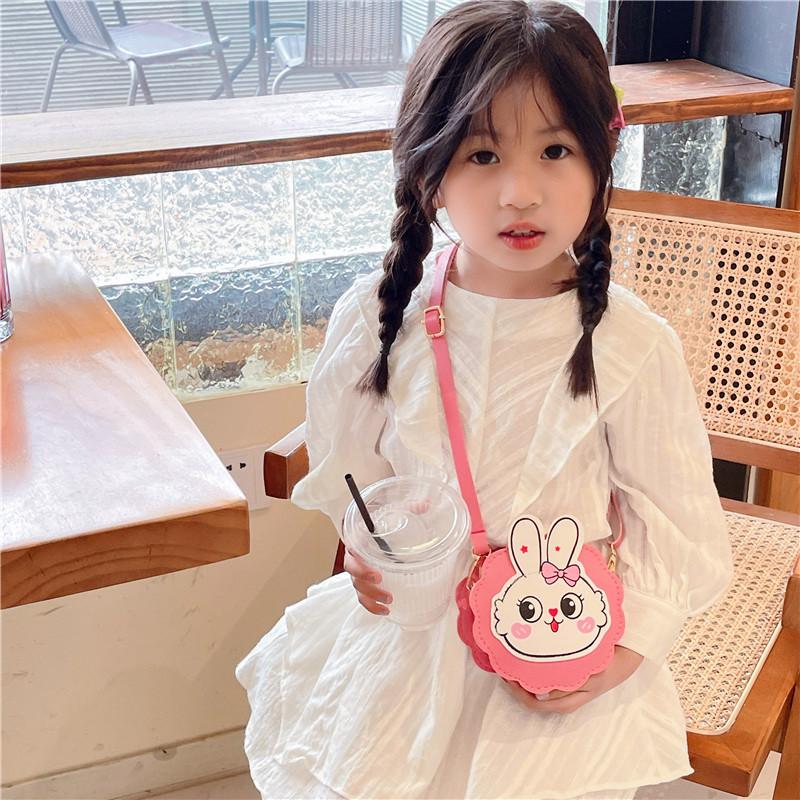 Rabbit Cute Cartoon Childrens Lanyard Messenger Bag Autumn Student Purse Coin
