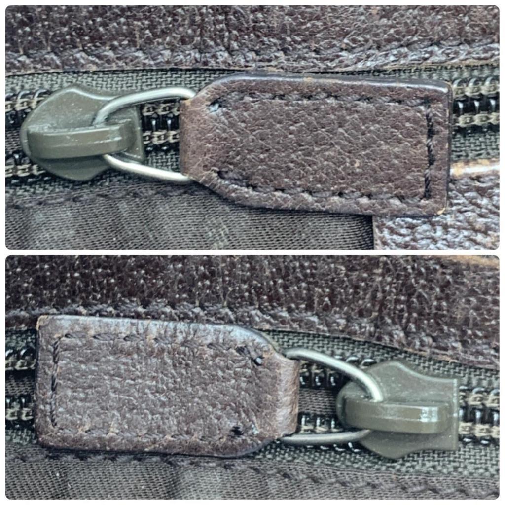 Gucci GG Canvas 27639 Shoulder Bag Crossbody Sacoche Pouch Leather Brown Ladies Men Unisex Diagonal Strap