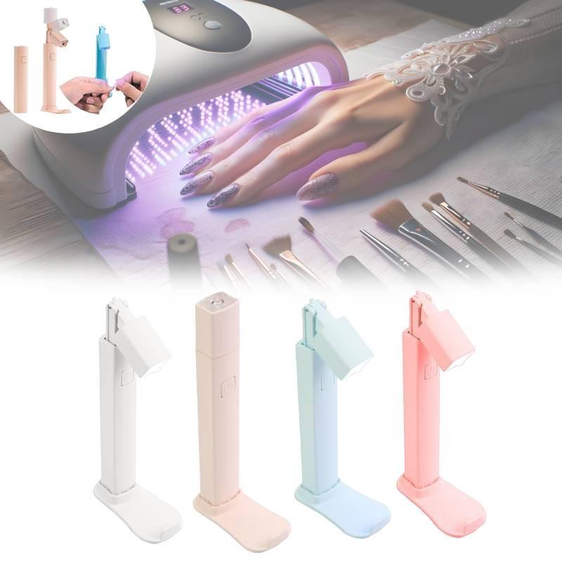 Compact Portable Nail Lamp With Focused Drying Power Perfect For Quick Nail Treatments
