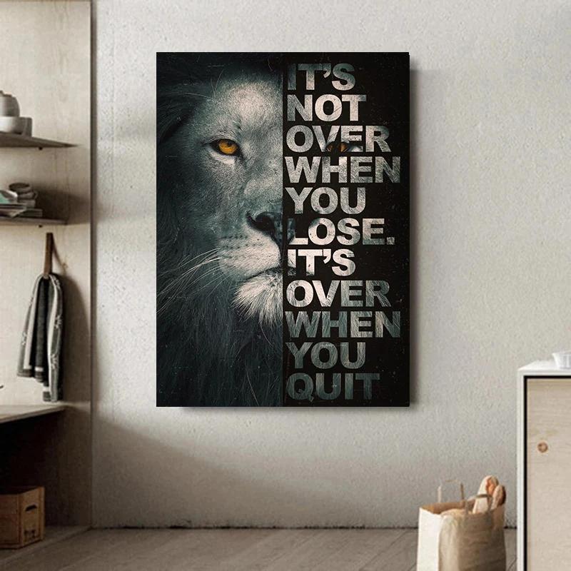 Motivational Inspiration Be Stronger Than Excuses Mindset Is Everything Art Poster Canvas Painting Wall Print Picture Home Decor