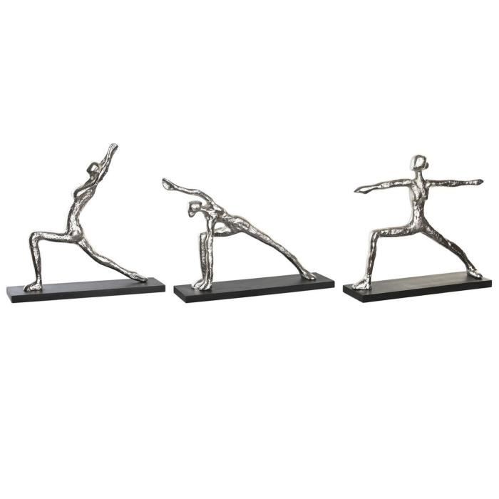 Figurine décorative - Indienne - 33 x 10 x 35 cm - Aluminium - Lot de 3