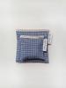 Agnes Project Square Check Pouch_Navy (M)