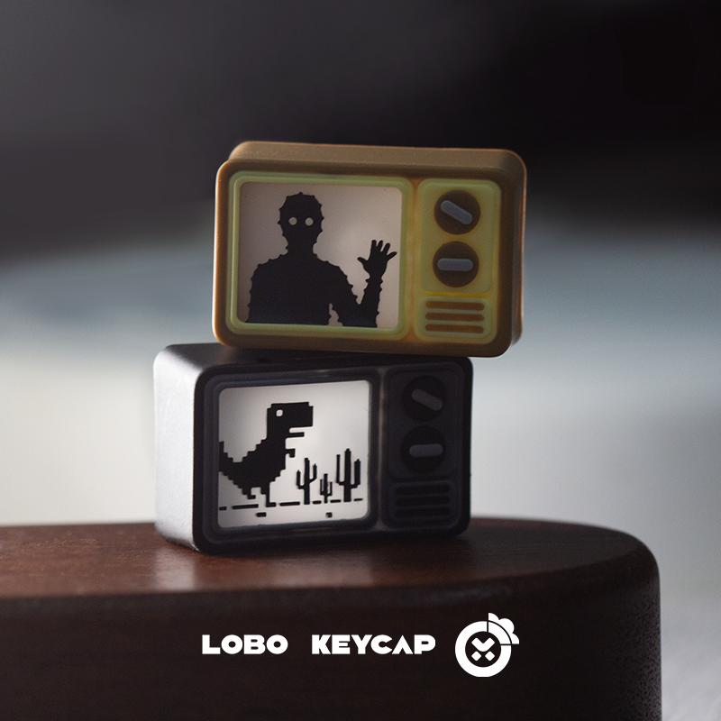 Cube Escape The Lake Tv Creative Light-Transmitting Mechanical Keyboard  Resin Material Keycaps  Fun Gifts