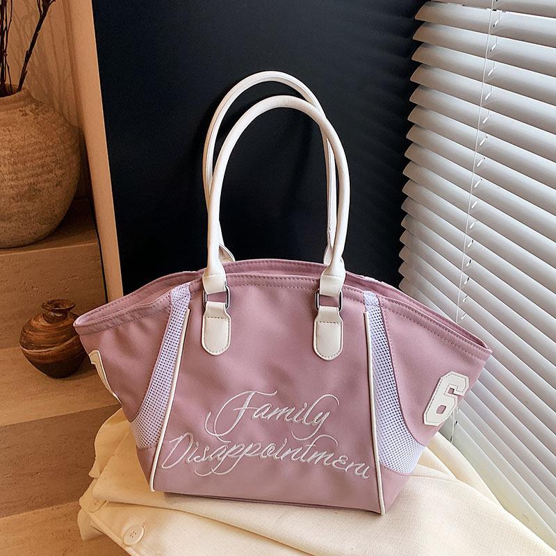 Commuter Large-capacity Bag Women's New Casual Versatile Nylon Cloth Shoulder Messenger Bag Portable Tote Bag