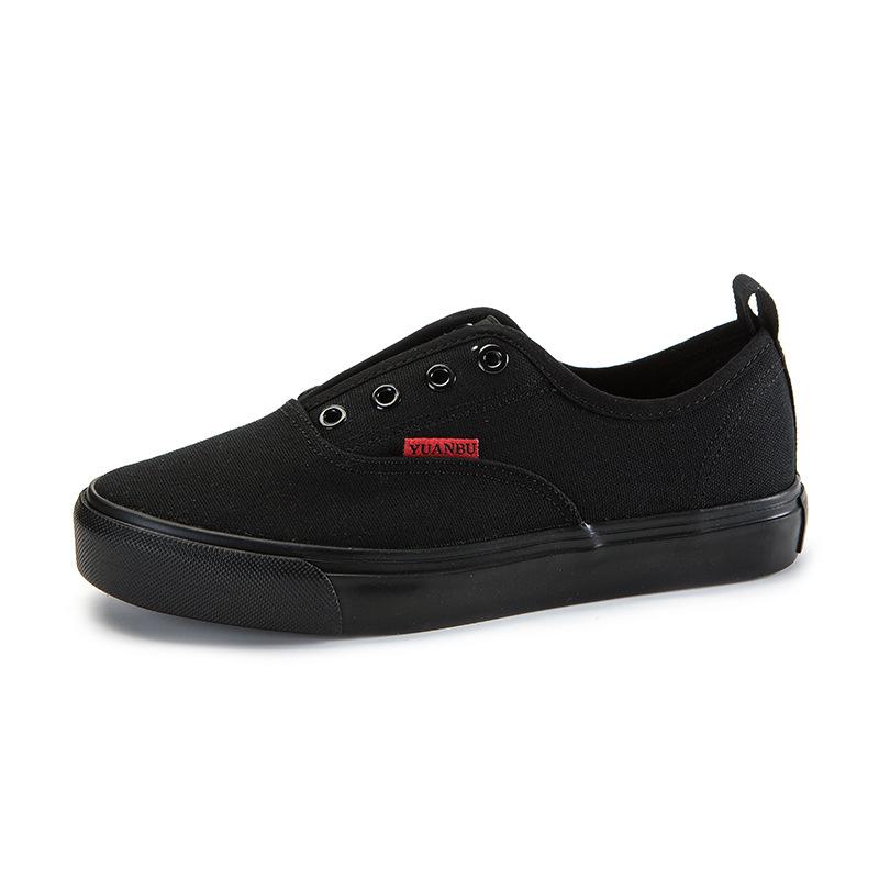 2025 Damen Slip-on Canvas Sneaker Leicht Rutschfest Atmungsaktiv Einfarbig Freizeitschuhe für Teenager Bequeme Laufschuhe