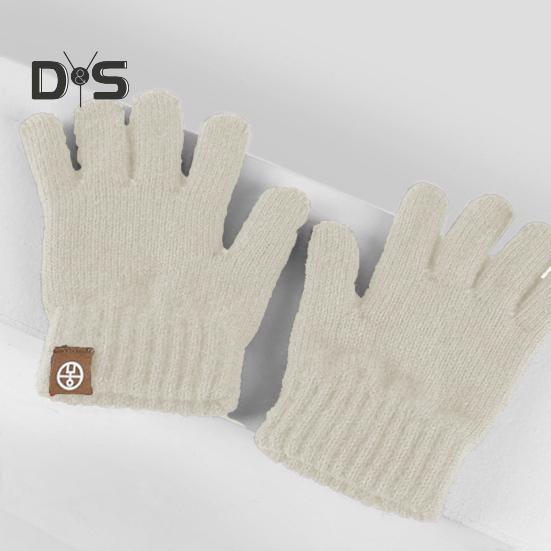 3 Pcs/Set Children Winter Hat Scarf Gloves Set Thick Knitted Ear Protection Cap Gloves Stretchy Windproof Winter Outdoor Cycling Dome Beanie Neck