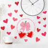 Sweet Heart Bow Pink Romantic Decorative Sticker for Living Room and Study
