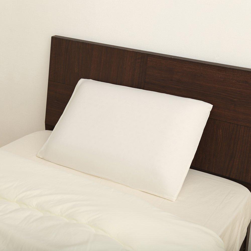 Iris Ohyama Addictive Pillow, Latex-Like, High Elasticity, Compressed Roll, Washable Cover, White, 60 x 40 cm, PYR-6040