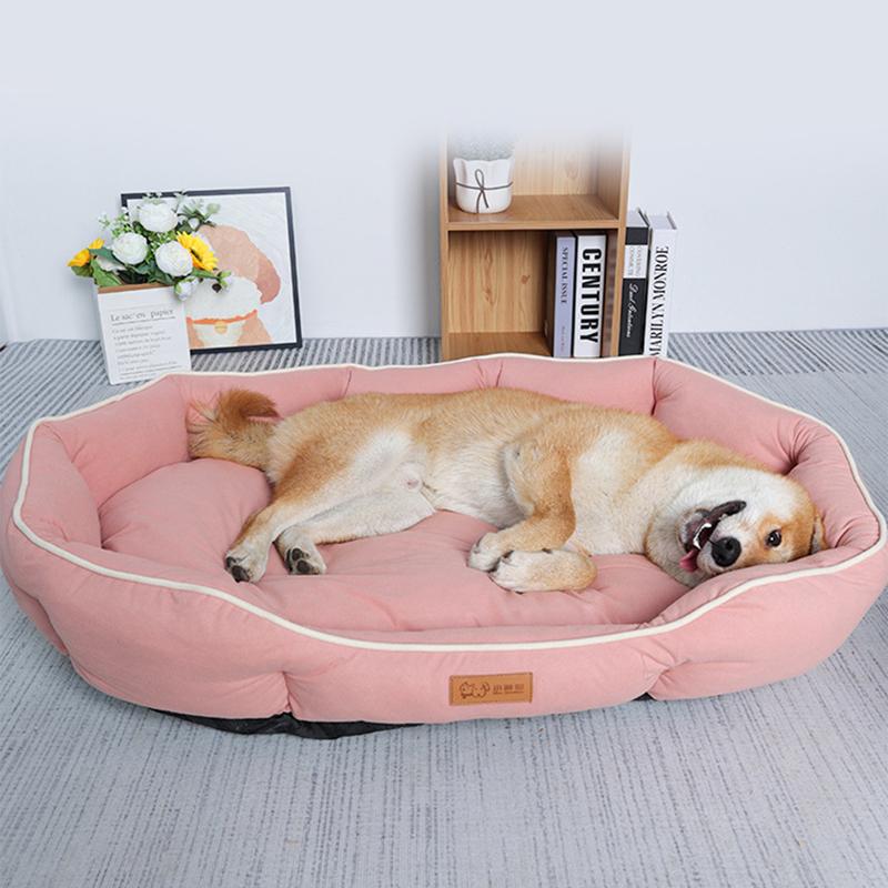 All-season Large Dog Bed House for Cats Basket Elastic Big Space Dog Sofa Sleeping Mat Winter Warm Dog Cushion