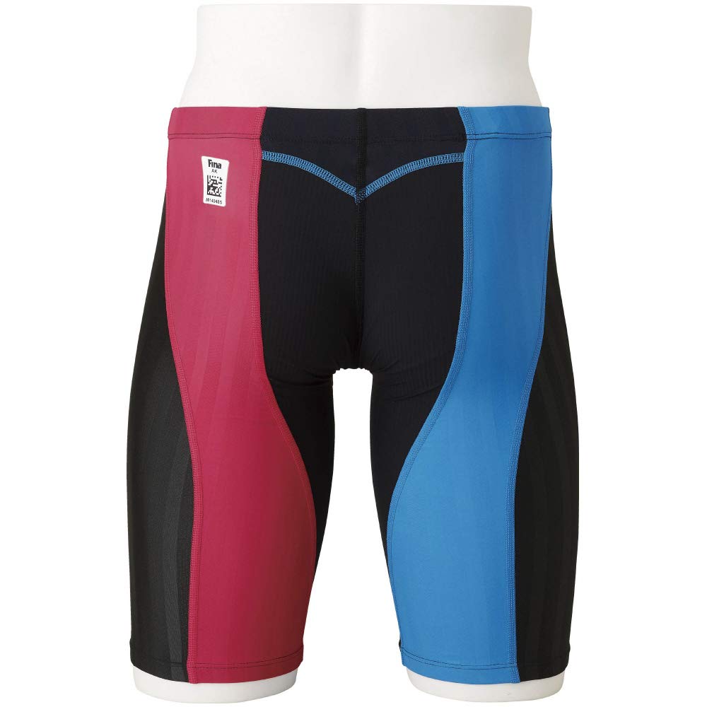 Mizuno FX SONIC Racing Half Size Black X FINA N2MB8030 Men's Swimsuit, Spats, S, 97 Rose, Approved,