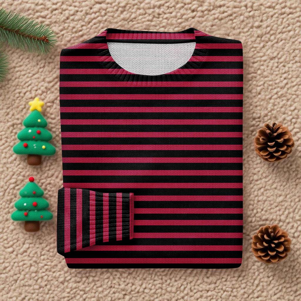 Maglioni Pullover a Maniche Lunghe da Donna Girocollo Casual Carino Stampa Maglia Maglione Oversize