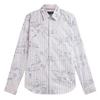 Ted Baker Mens Floral Stripe Long-Sleeved Shirt