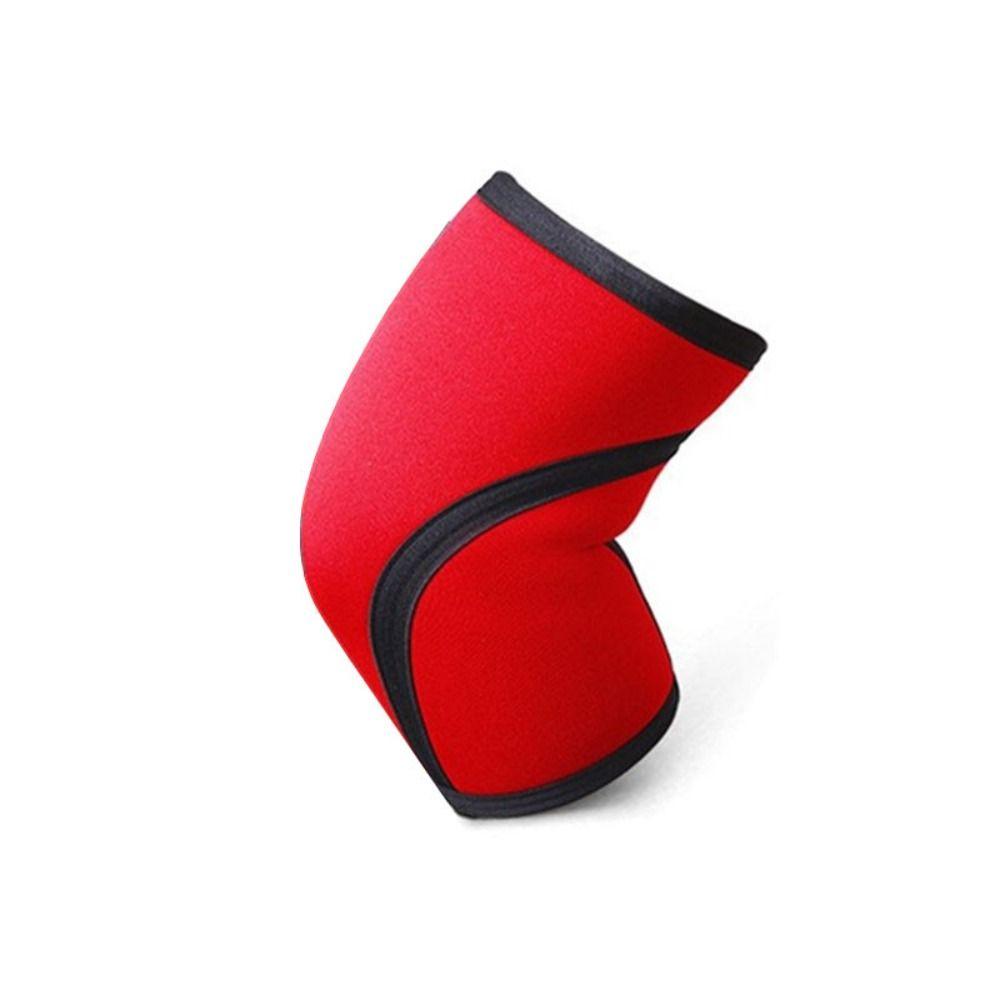 Red Arm Sleeve Nylon Neoprene Elbow Brace Durable Elbow Pads  Unisex