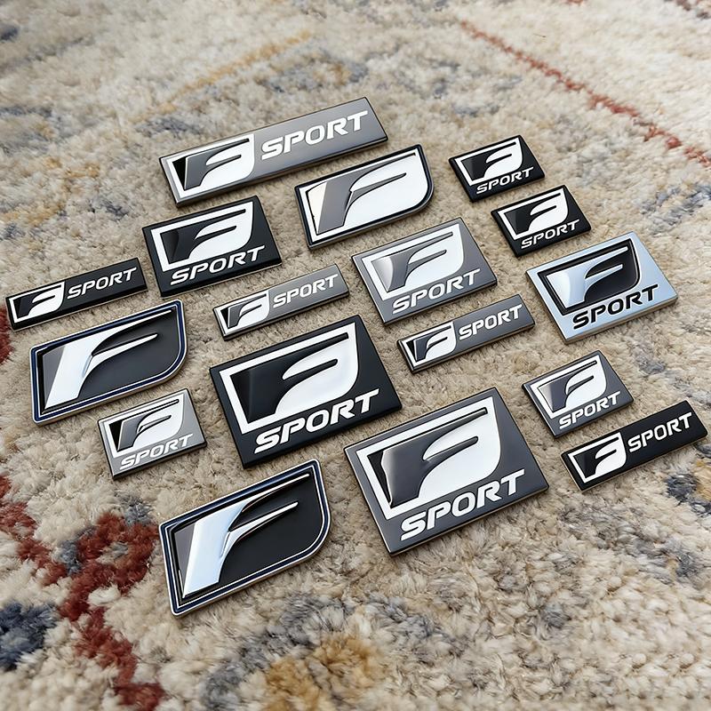 3D Metal Badge Decal Rear Trunk Emblem Sticker Accessories For Lexus F SPORT ES RX NX LS UX LM LX GX LC RZ IS CT GS RC HS TX LBX EC4 7E