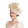 European and American Brides Retro Hemp Yarn Top Hat, Headgear, Socialites, Horse Racing Festival Tea Party, Dinner Party, Exaggerated Top Hat