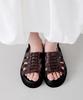 Cesti Bold Cage Sandals (Brown)