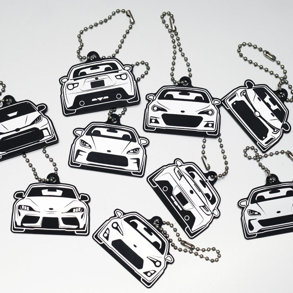 BARZA TOYOTA86 ZN6 Late Model Keychain Rear Design Hairline Finish