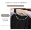 Plus Size Women's Loose Fit Split Hem Short Sleeve T-Shirt