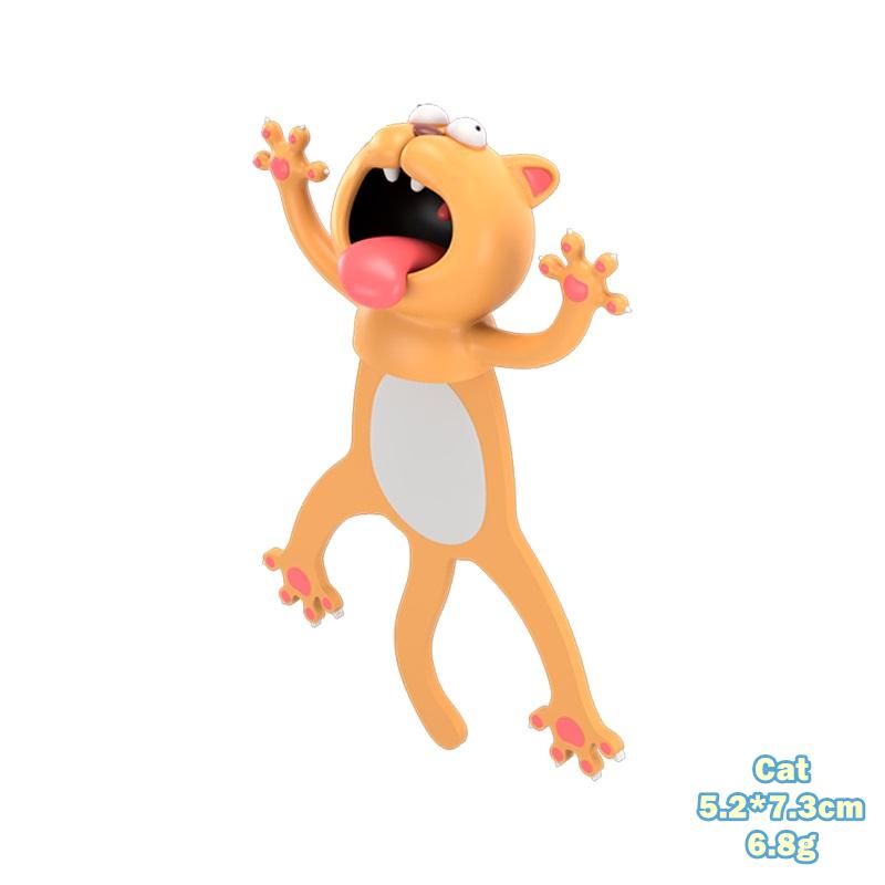 1 Stück kreatives 3D-Stereo-Lesezeichen zum Lesen von Büchern, Cartoon-Tier-Marker, niedlicher Panda, Hundehai, Seite halten