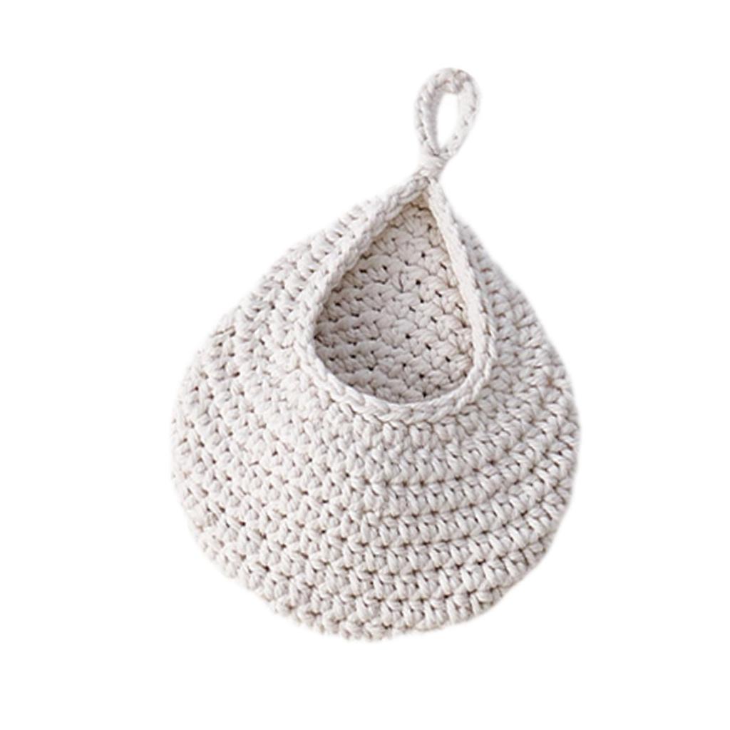 Droplet Wall Hanging Basket Boho Wall Decor Hanging Flower Pot Woven Wall