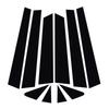 10pcs/set Black Car Door Window Column BC Pillar Post Cover Trim PC Material Sticker Fit For Nissan Murano 2003-2008