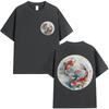 Japanese Koi Carp Fish Sakura Art Tokyo Style T Shirt Unisex Women Fashion Harajuku Vintage Tshirt Oversized Cotton Casual Tees