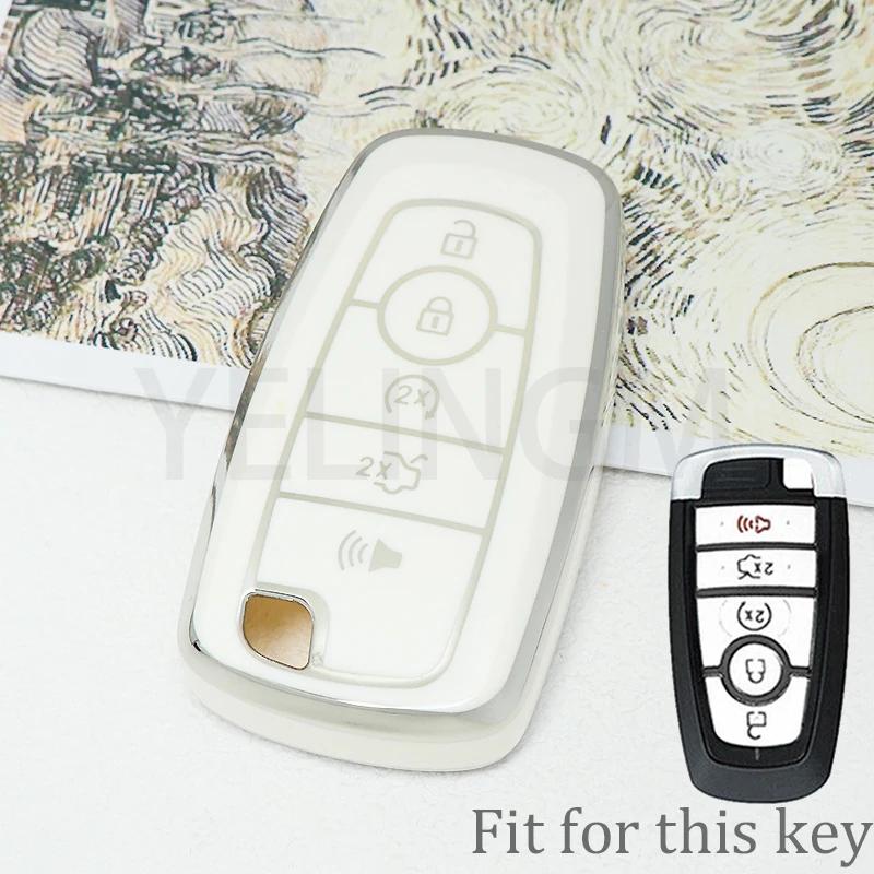 3 4 5 Button Car Key Cover For Ford Fusion Mondeo Mustang Explorer Edge Ecosport For Lincoln Mondeo Mkc Mkz Mkx Key Case For Car