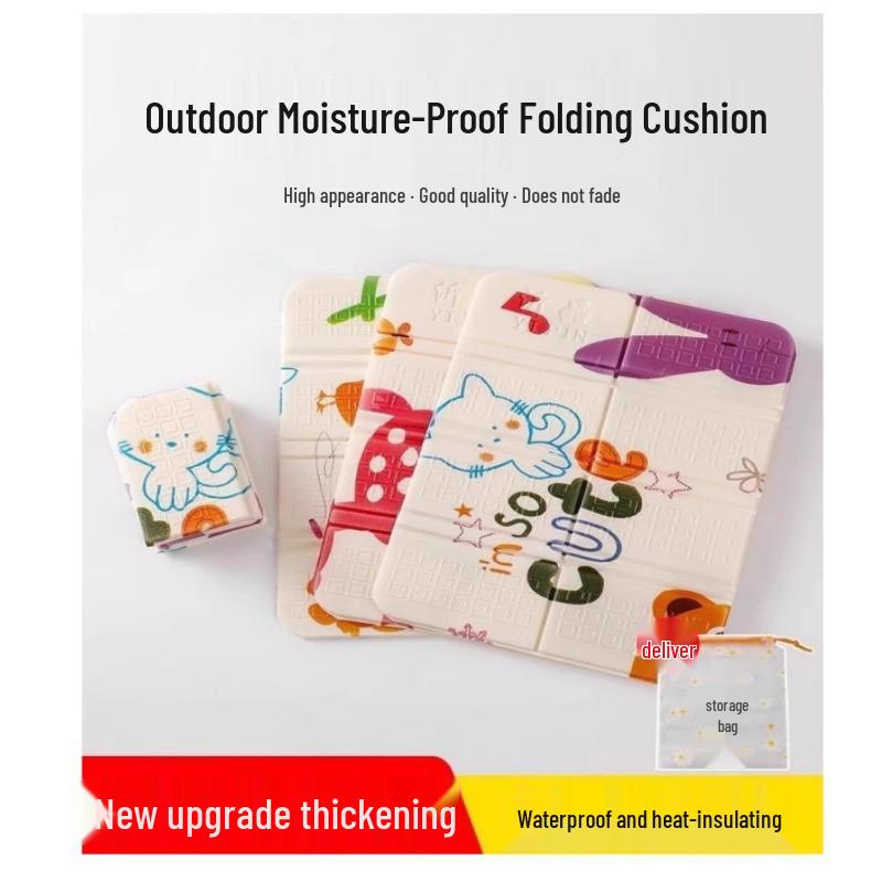 Portable Outdoor Folding XPE Cushion - Waterproof, Cold-Insulating Chair & Bath Mat for Students, Elderly, and Children